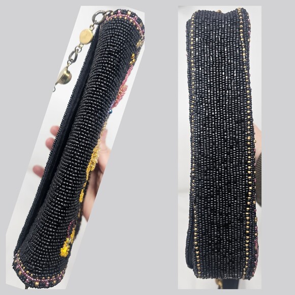 Mary Frances Wildflower Multicolor Beaded Handbag Shoulderbag Purse Flowers New - Picture 4 of 14